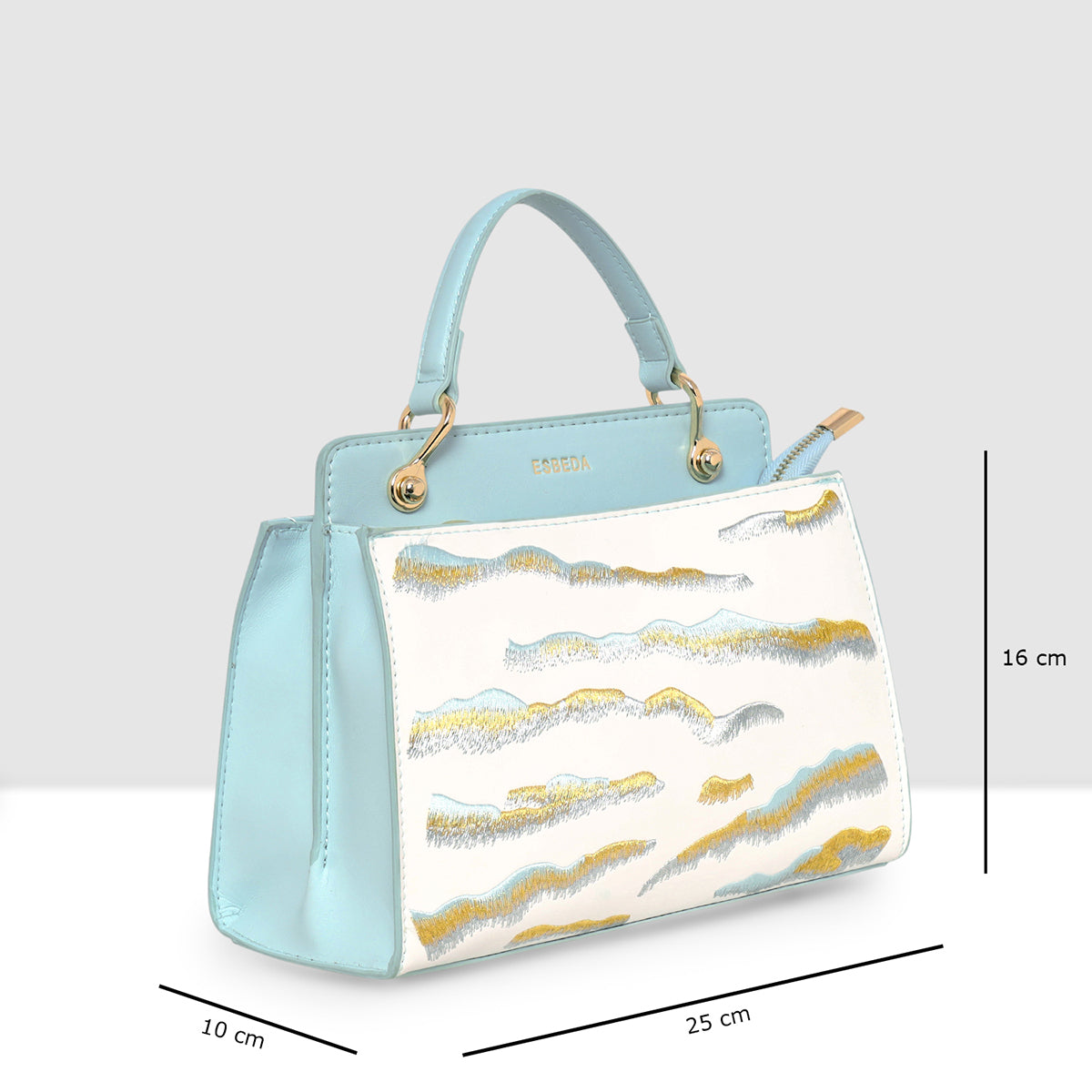 Embroidery Pattern Artistic Top-Handle Handbag For Womens