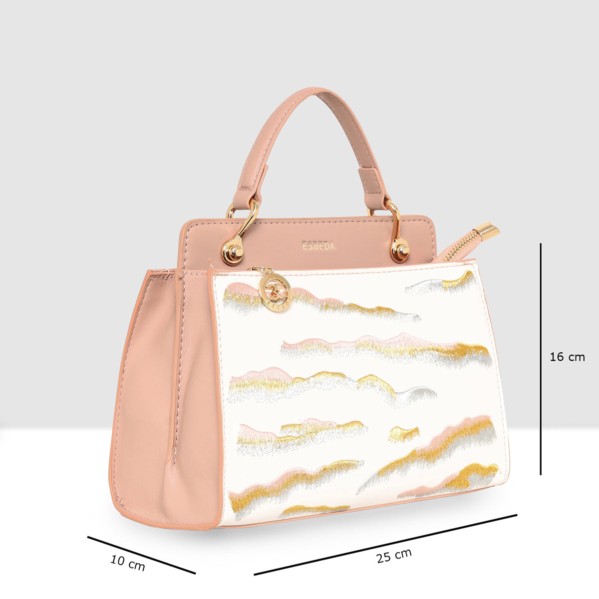 Embroidery Pattern Artistic Top-Handle Handbag For Womens