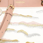 Embroidery Pattern Artistic Top-Handle Handbag For Womens