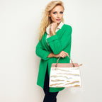 Embroidery Pattern Artistic Top-Handle Handbag For Womens