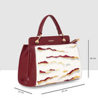 Embroidery Pattern Artistic Top-Handle Handbag For Womens