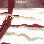 Embroidery Pattern Artistic Top-Handle Handbag For Womens