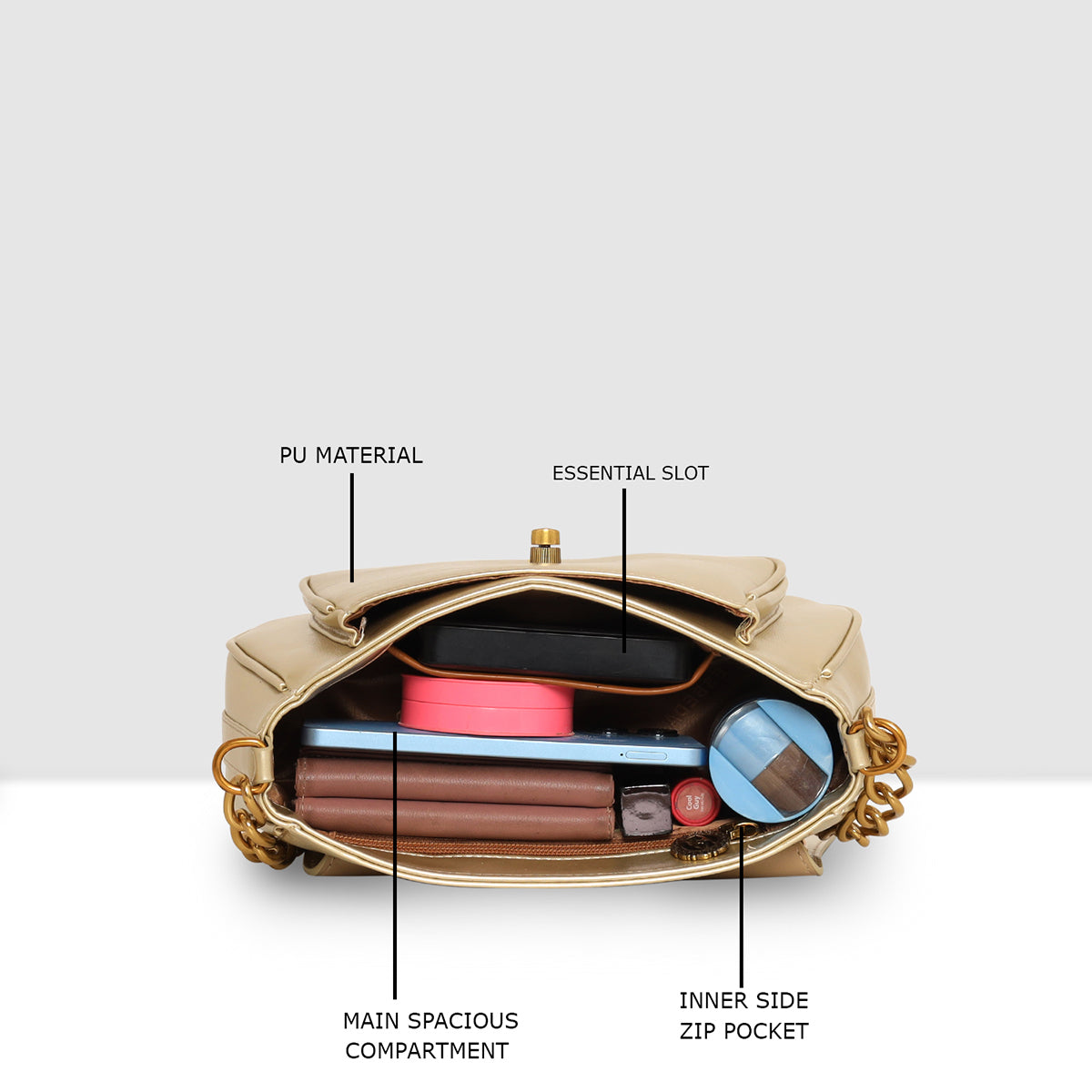 Crimson Charm Luxe Sling Bag For Womens