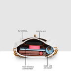 Crimson Charm Luxe Sling Bag For Womens