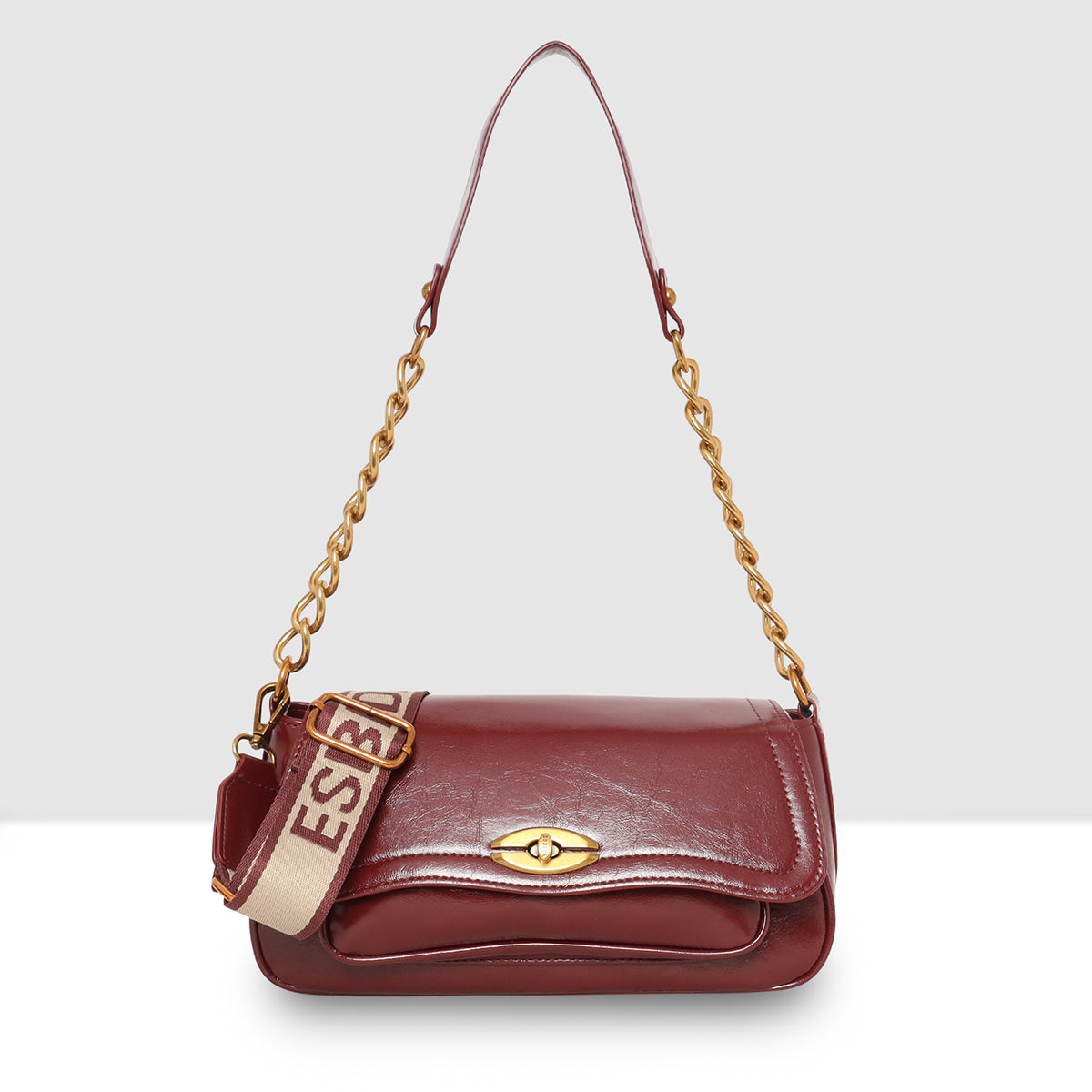 Crimson Charm Luxe Sling Bag For Womens