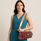 Crimson Charm Luxe Sling Bag For Womens