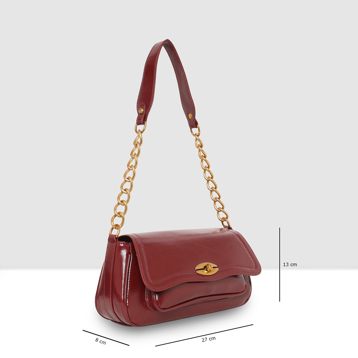 Crimson Charm Luxe Sling Bag For Womens
