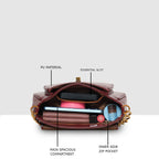 Crimson Charm Luxe Sling Bag For Womens