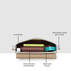 Glide Luxe Line Sling Bag For Womens
