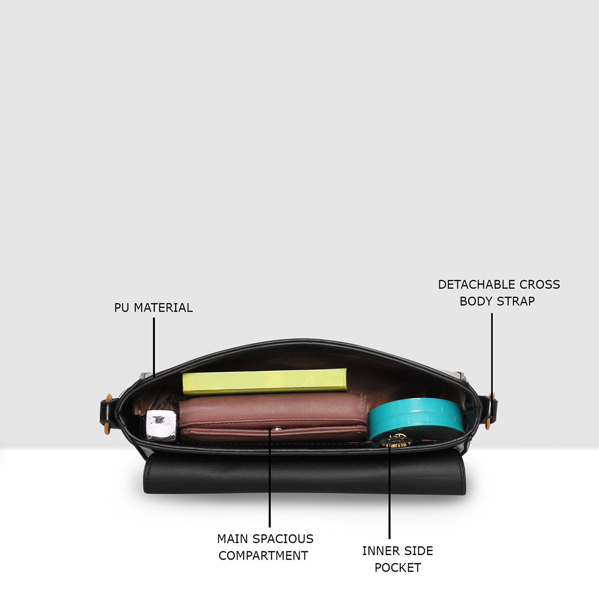 Glide Luxe Line Sling Bag For Womens