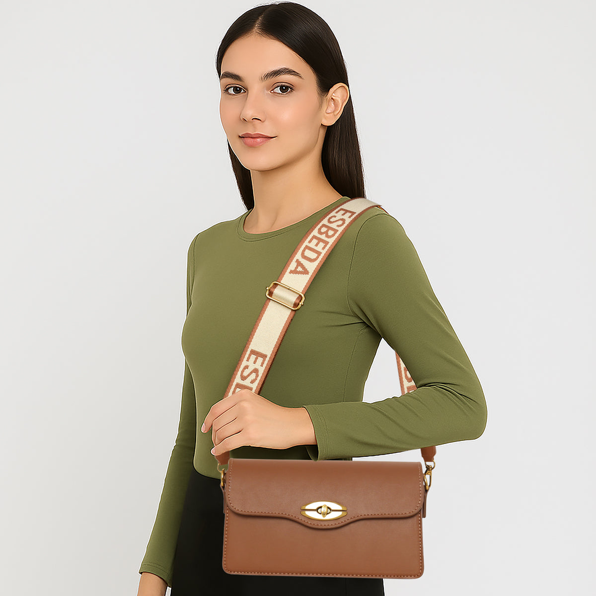 Twist Satchel Sling Bag For Womens