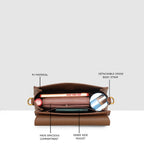 Twist Satchel Sling Bag For Womens