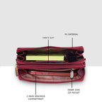 Ruby Charm Wallet Slingbag For Womens