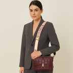 Diamond pattern Sling Bag For Womens