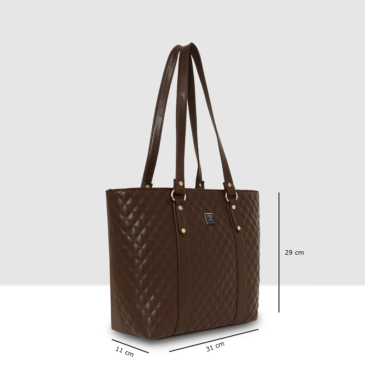 Quilted Classic Pattern Office Handbag For Womens