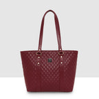 Quilted Classic Pattern Office Handbag For Womens