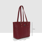 Quilted Classic Pattern Office Handbag For Womens