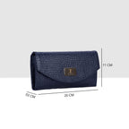 Croco Embossed Daily user Wallet For Womens