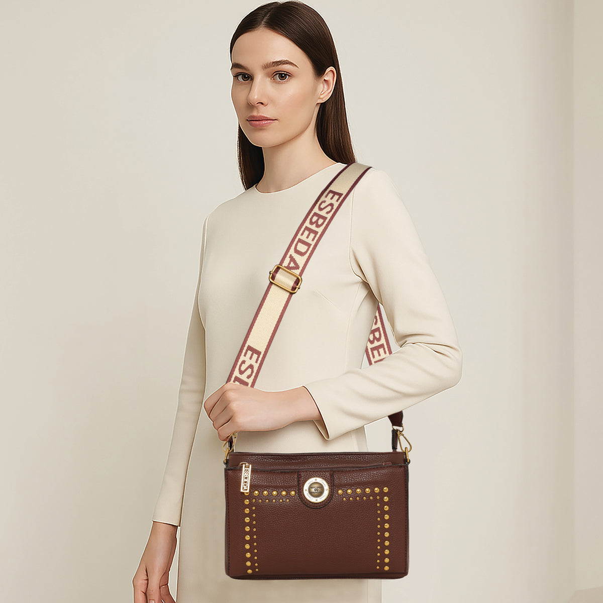 Studded Charm Sling Bag For Womens
