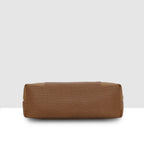 Dual-Zip Textured Sling Bag For Womens