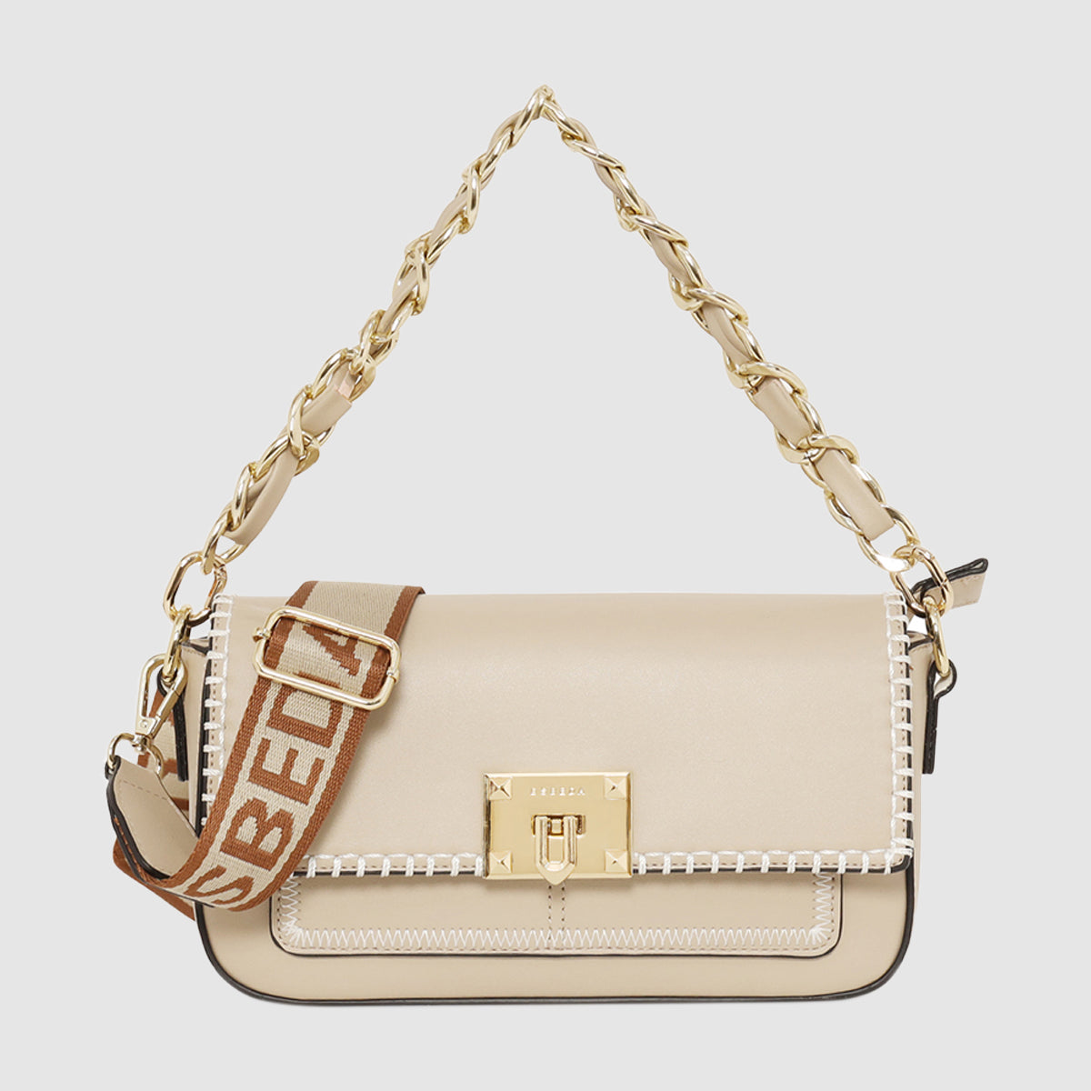 Luxe Stitch-Detail Sling Bag For Womens