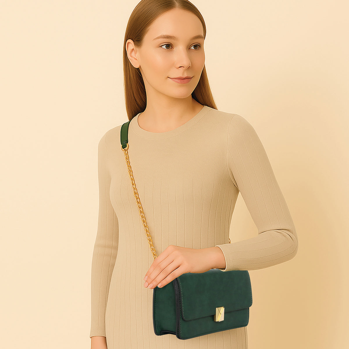 Emerald Chic Sling Bag For Womens