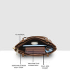 Petite Floral Embossed Handbag For Womens