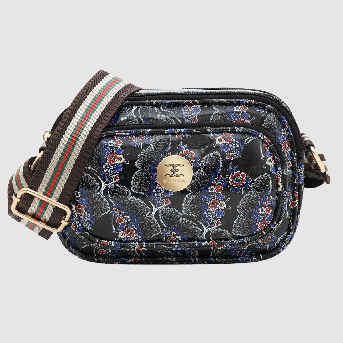 Printed Pattern Bloom Print Sling Bag For Womens