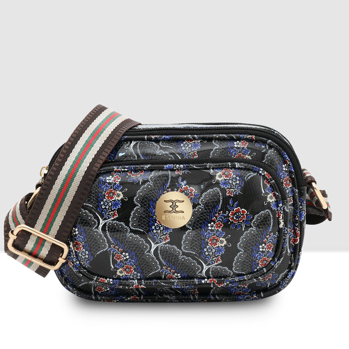 Printed Pattern Bloom Print Sling Bag For Womens Main image