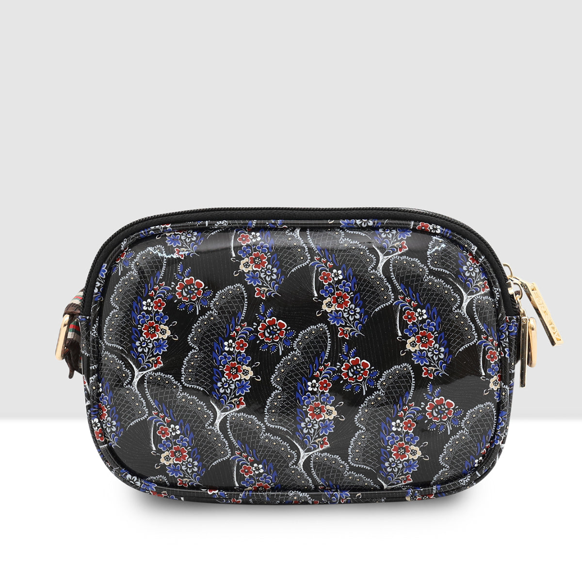 Printed Pattern Bloom Print Sling Bag For Womens