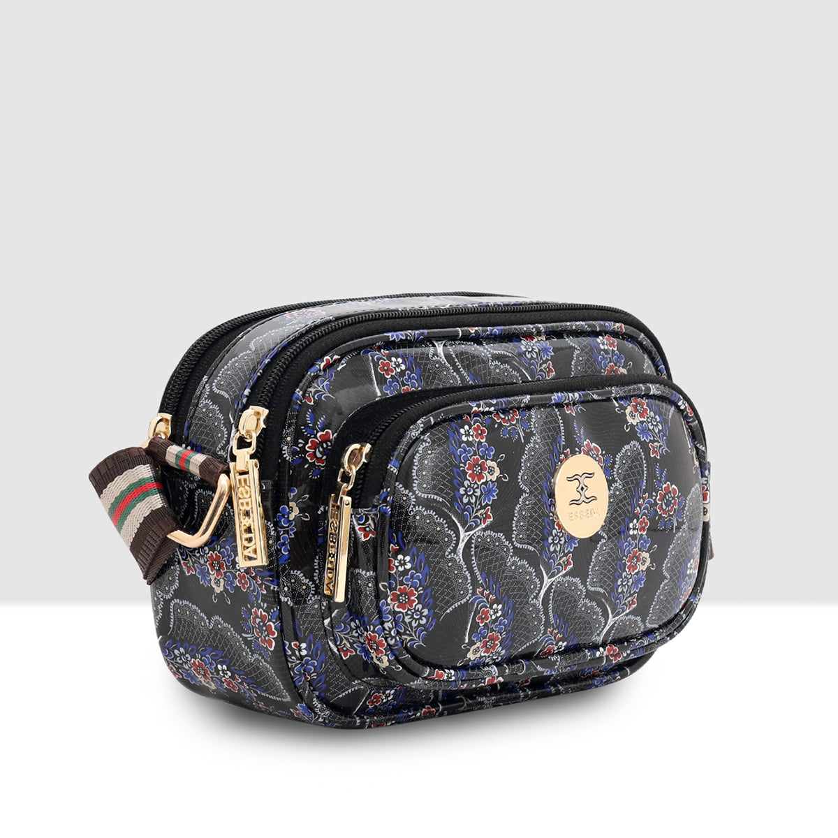 Printed Pattern Bloom Print Sling Bag For Womens