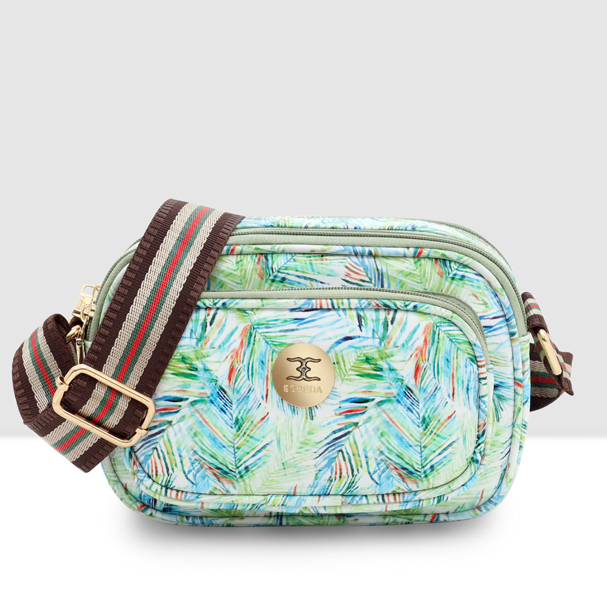 Printed Pattern Bloom Print Sling Bag For Womens