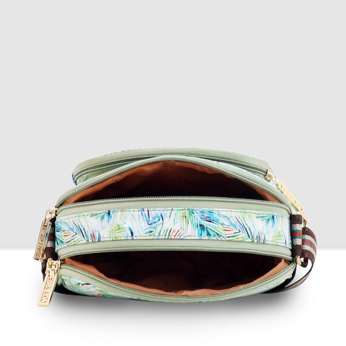 Printed Pattern Bloom Print Sling Bag For Womens