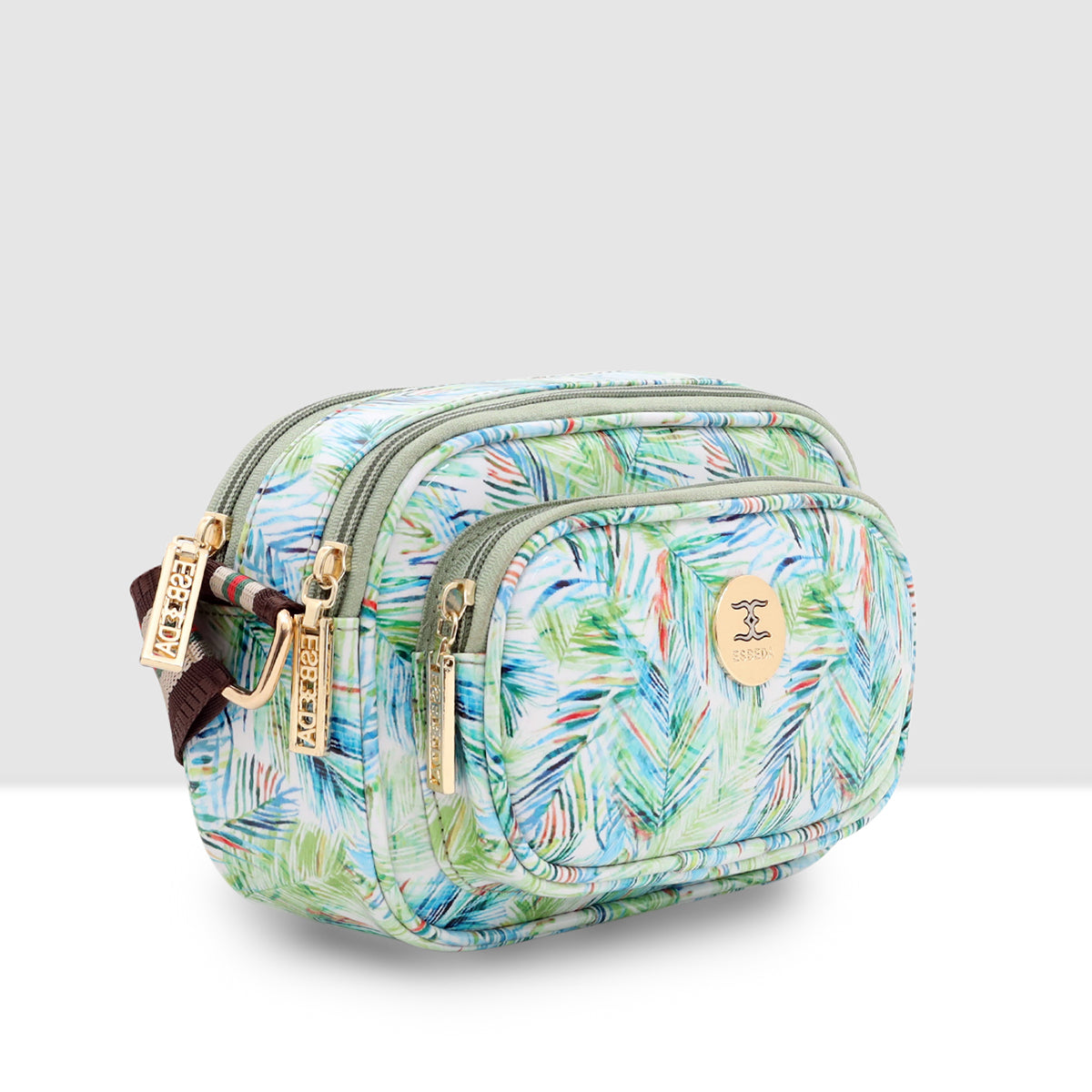 Printed Pattern Bloom Print Sling Bag For Womens