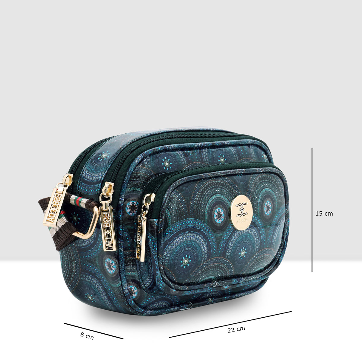Printed Pattern Bloom Print Sling Bag For Womens