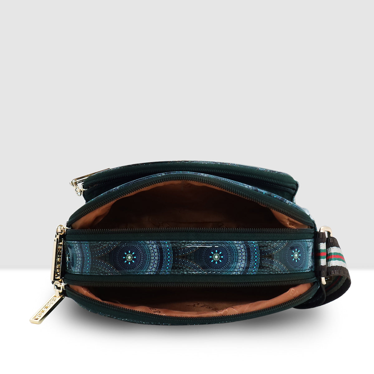 Printed Pattern Bloom Print Sling Bag For Womens