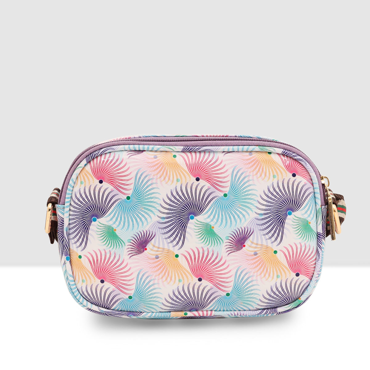 Printed Pattern Bloom Print Sling Bag For Womens