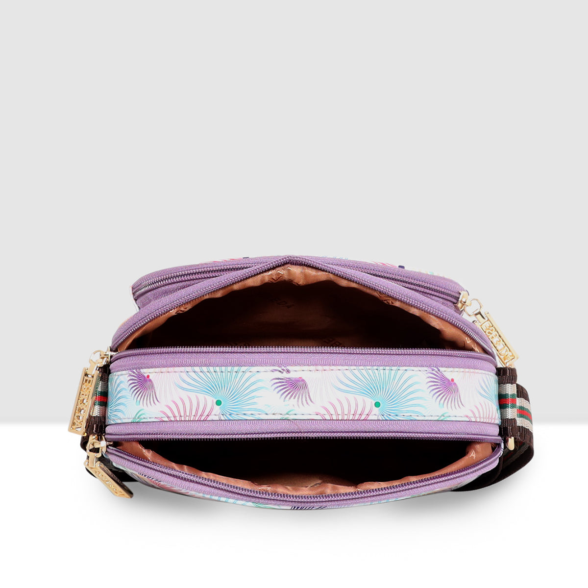 Printed Pattern Bloom Print Sling Bag For Womens