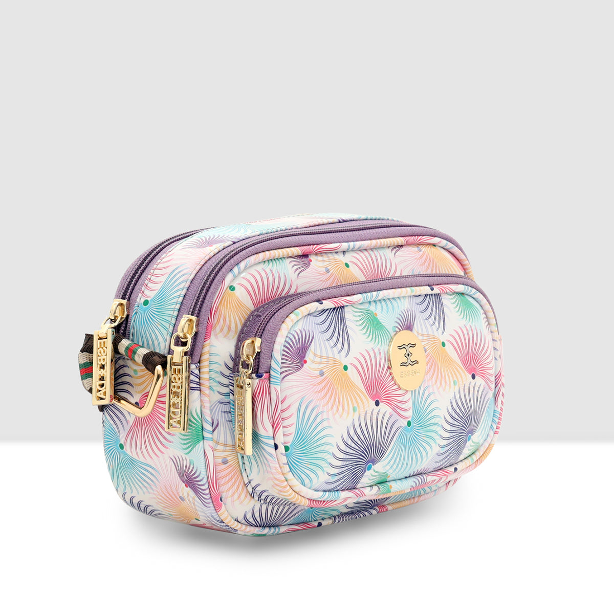 Printed Pattern Bloom Print Sling Bag For Womens