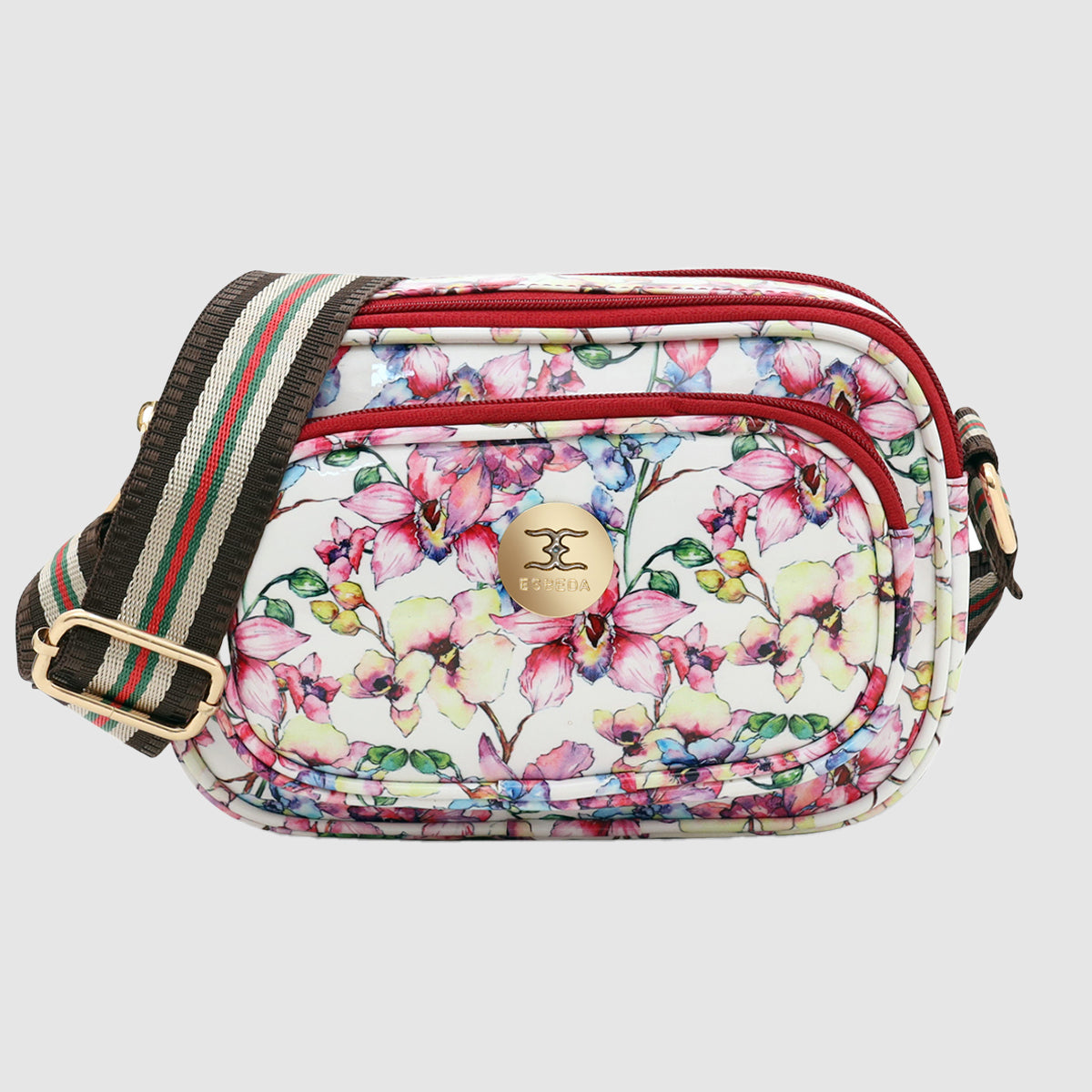 Printed Pattern Bloom Print Sling Bag For Womens