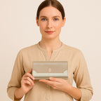 Classic Bi-Tone Wallet For Womens