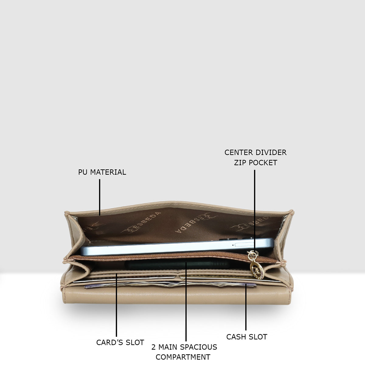 Elegant refined finish Wallet For Womens