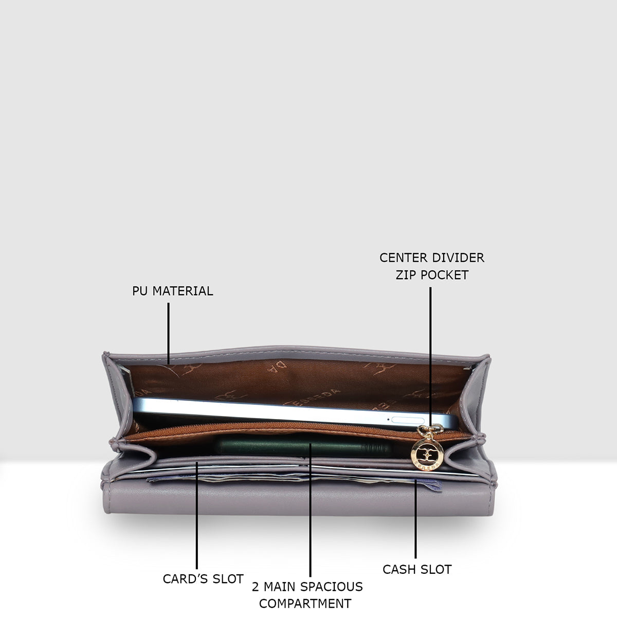 Elegant refined finish Wallet For Womens
