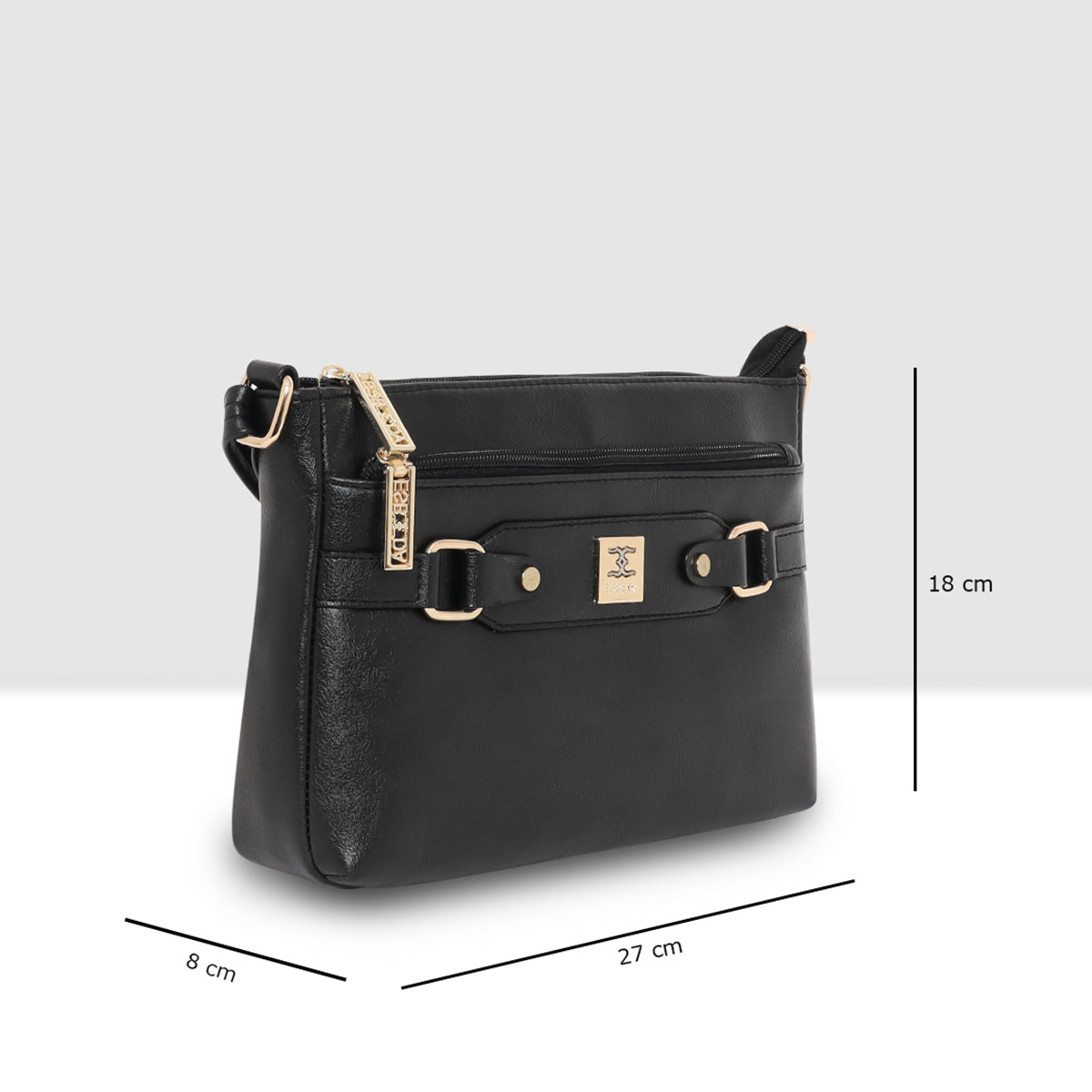 Classic Structured  Buckle Sling For Womens Secondary image