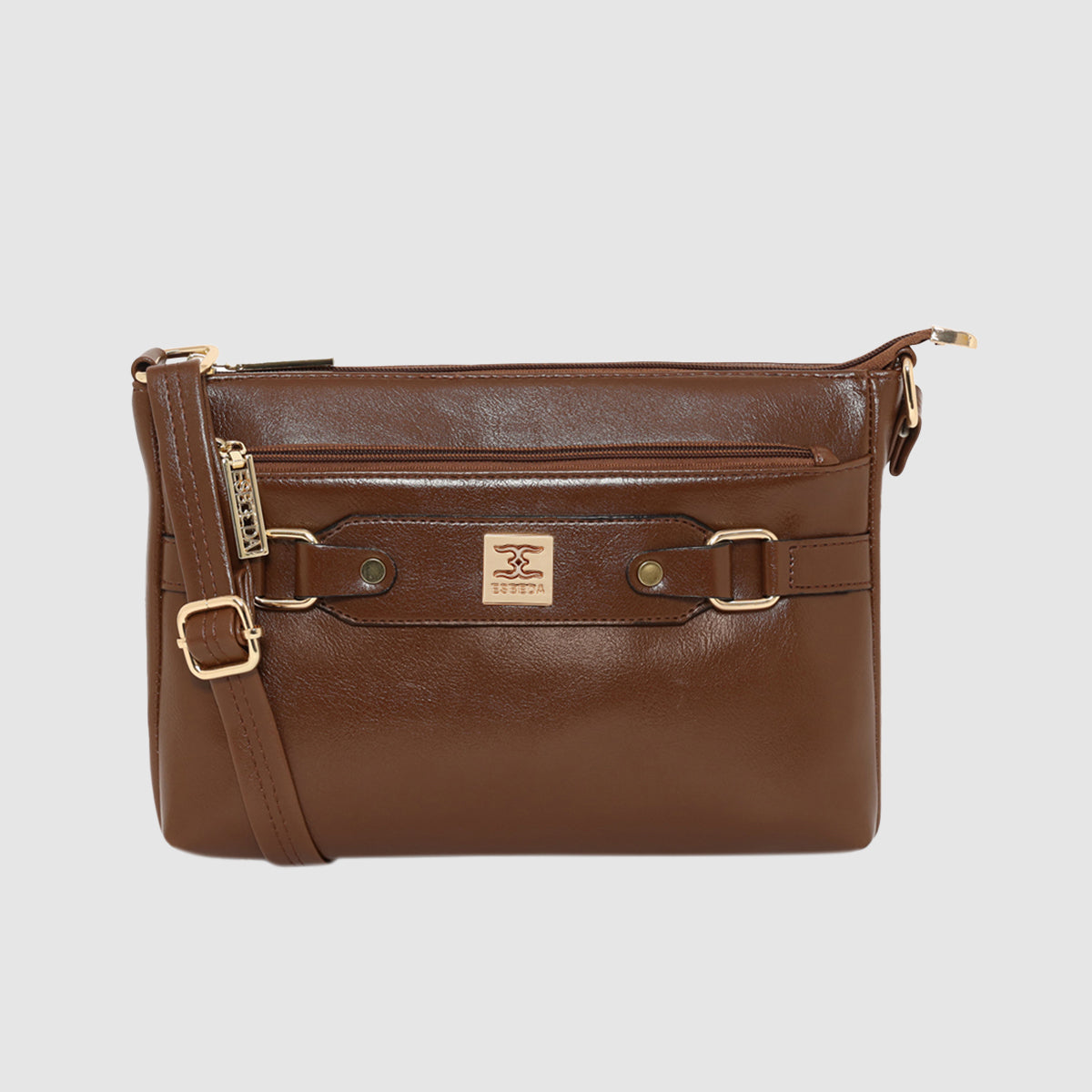 Classic Structured  Buckle Sling For Womens