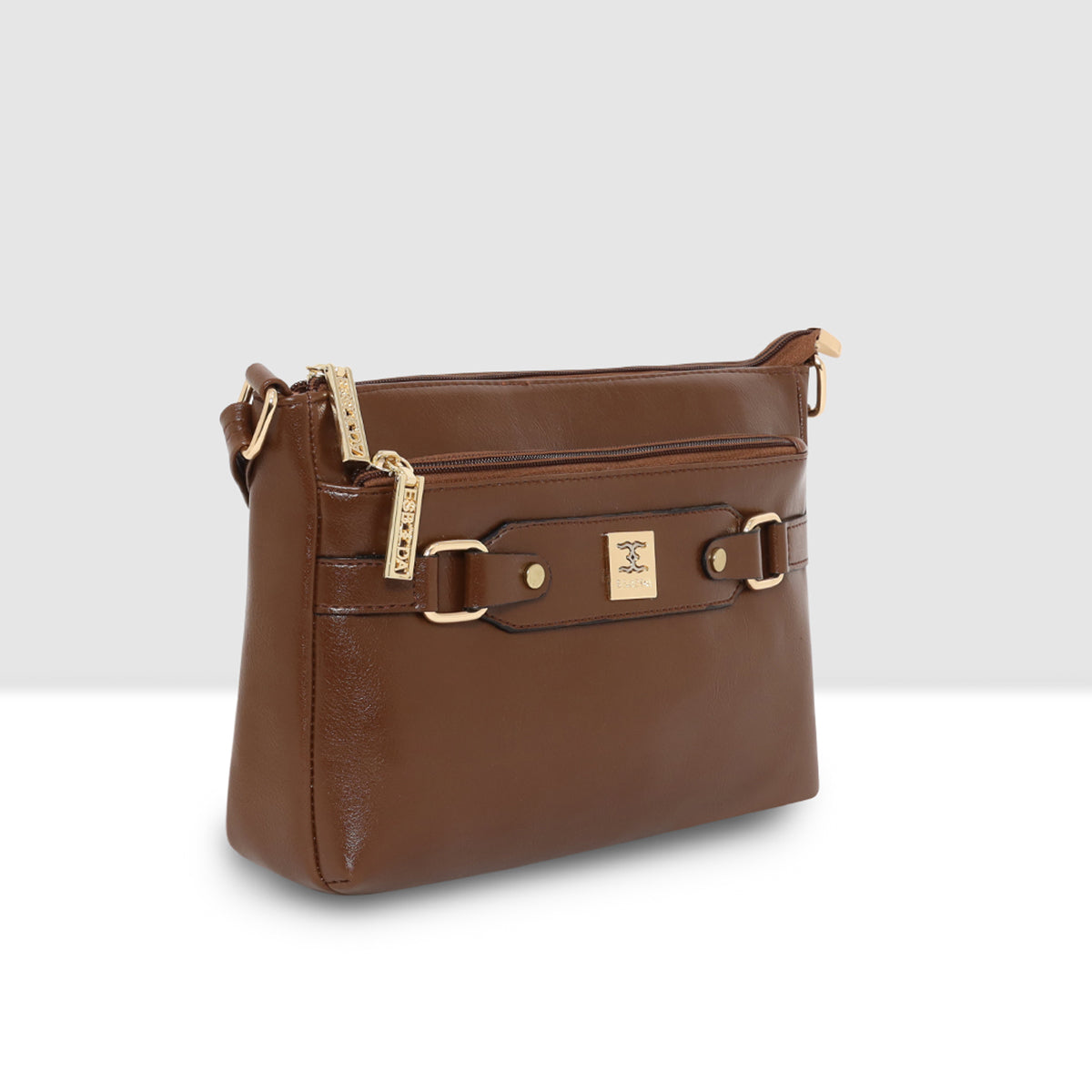 Classic Structured  Buckle Sling For Womens