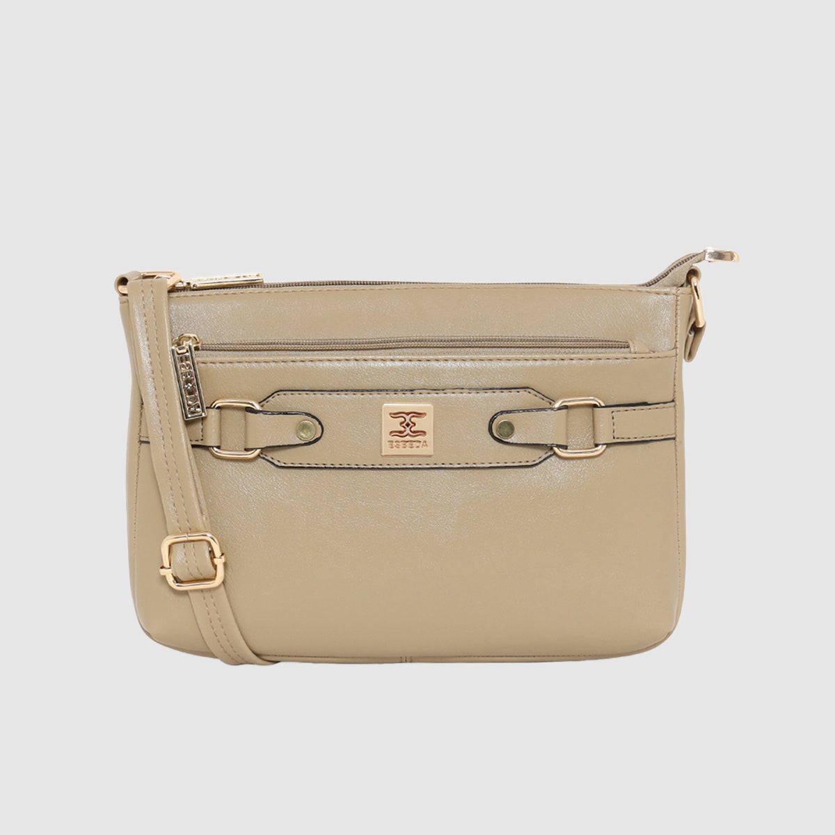 Classic Structured  Buckle Sling For Womens