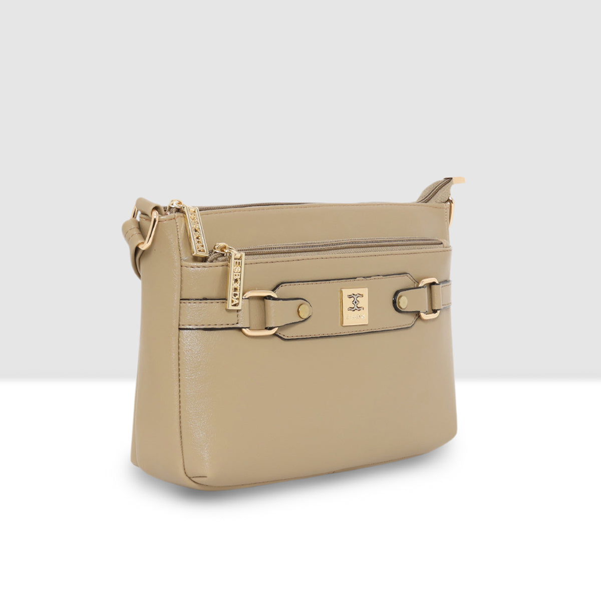 Classic Structured  Buckle Sling For Womens