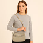 Classic Structured  Buckle Sling For Womens