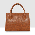 Croco Texture Handbag  For Womens